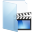 Blue Folder Video Icon 32x32 png